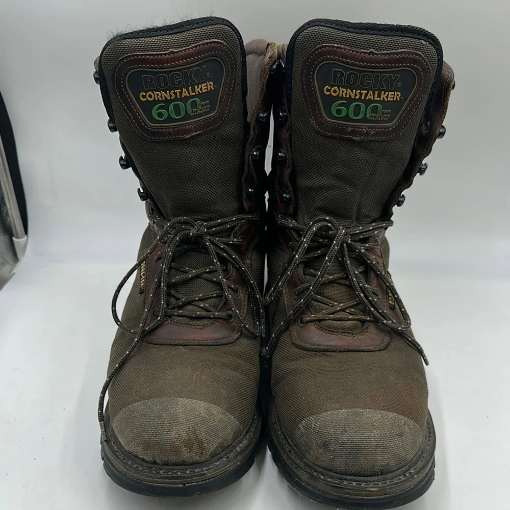 Rocky Gore-Tex Cornstalker Waterproof 600 Gram Insulated Boot Work 13 WIDE